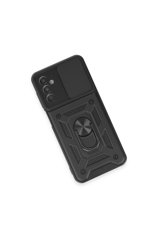 Evi̇mdeyokyok Samsung Galaxy M14 5G Kılıf Pars Lens Yüzüklü Si̇li̇kon - Si̇yah
