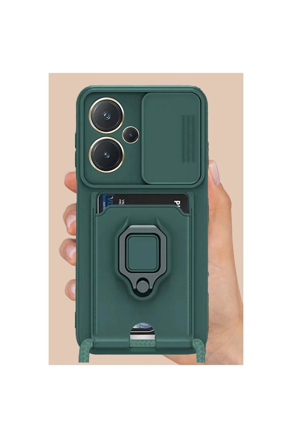 Evi̇mdeyokyok Xi̇aomi̇ Redmi̇ Note 13 Pro Plus Kılıf Zuma Kartvi̇zi̇tli̇ Yüzüklü Si̇li̇kon - Pembe