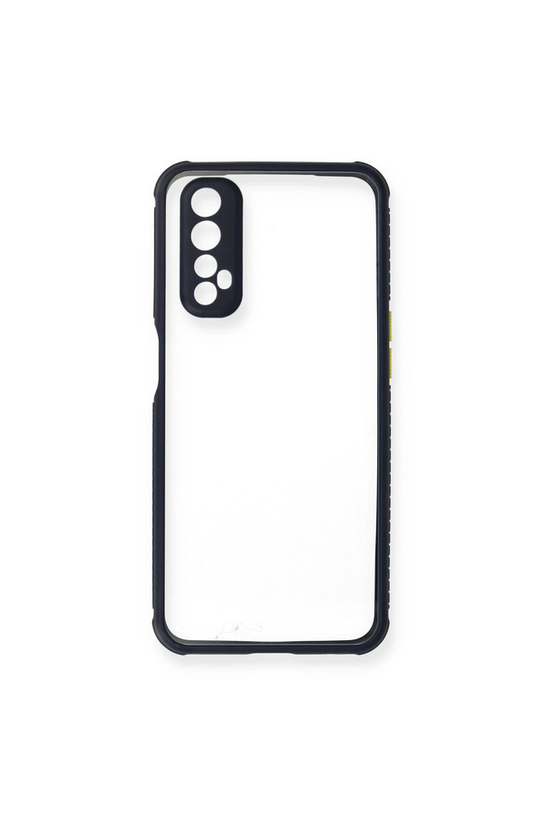 Evimdeyokyok Realme 7 Kılıf Miami Şeffaf Silikon - Lacivert