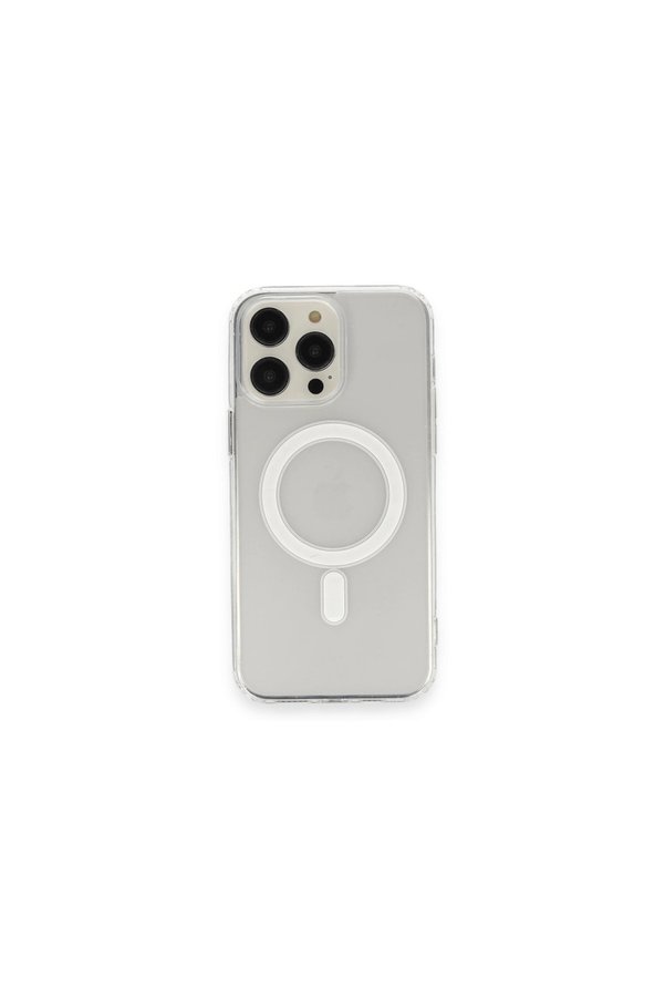 Evi̇mdeyokyok Apple İphone 13 Pro Max Kılıf Matte Şeffaf Magneti̇csafe - Şeffaf