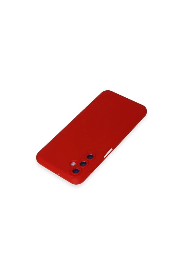 Evi̇mdeyokyok Samsung Galaxy M34 5G Kılıf Nano İçi̇ Kadi̇fe Si̇li̇kon - Kırmızı