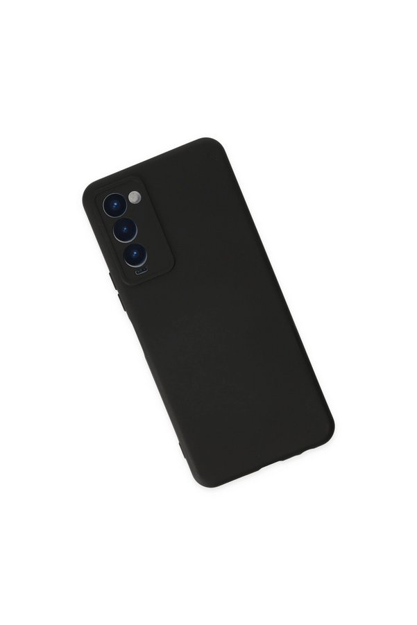 Evimdeyokyok Tecno Camon 18 Kılıf Nano İçi Kadife Silikon - Siyah