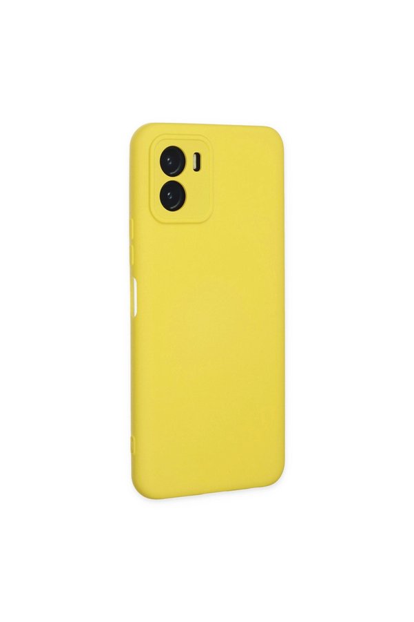 Evimdeyokyok Vivo Y15S Kılıf Nano İçi Kadife Silikon - Sarı