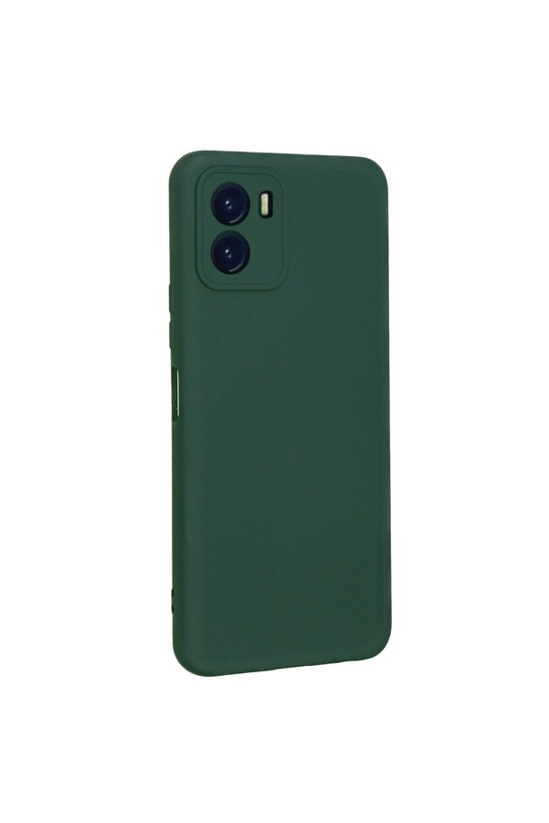 Evimdeyokyok Vivo Y15S Kılıf Nano İçi Kadife Silikon - Koyu Yeşil