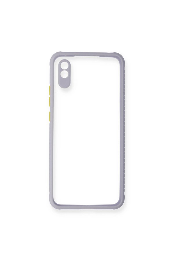 Evimdeyokyok Xiaomi Redmi 9A Kılıf Miami Şeffaf Silikon - Lila