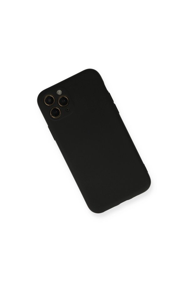 Evimdeyokyok Apple İphone 11 Pro Kılıf Nano İçi Kadife Silikon - Siyah