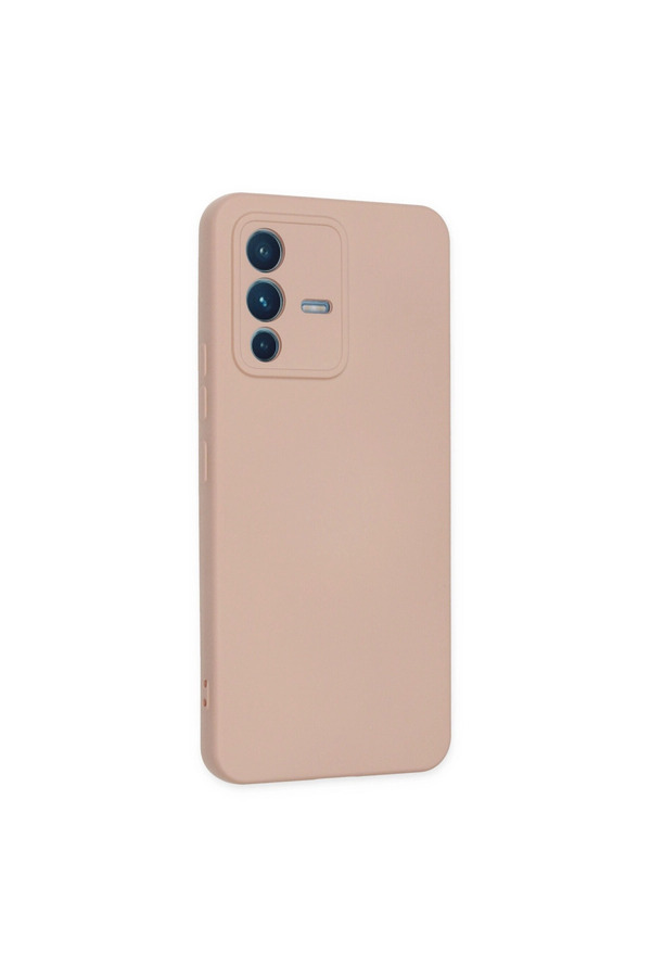 Evimdeyokyok Vivo V23 5G Kılıf Nano İçi Kadife Silikon - Pudra