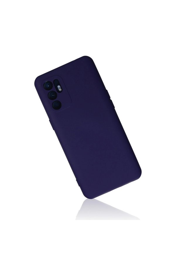 Evi̇mdeyokyok Oppo Reno 6 Kılıf Nano İçi̇ Kadi̇fe Si̇li̇kon - Mor
