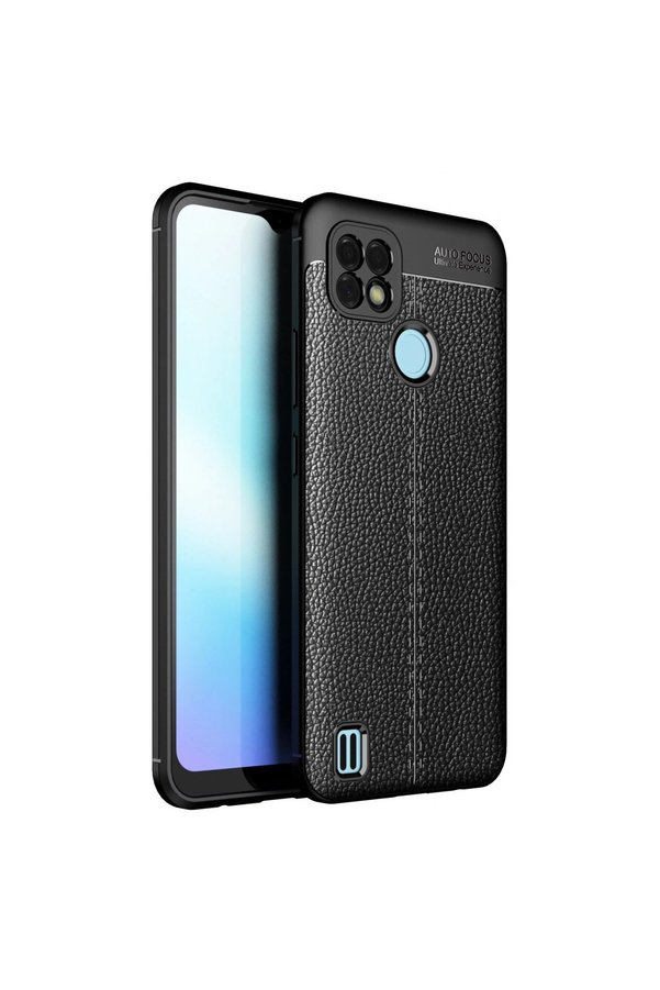 Evimdeyokyok Realme C25 Kılıf Auto Focus Kapak - Siyah