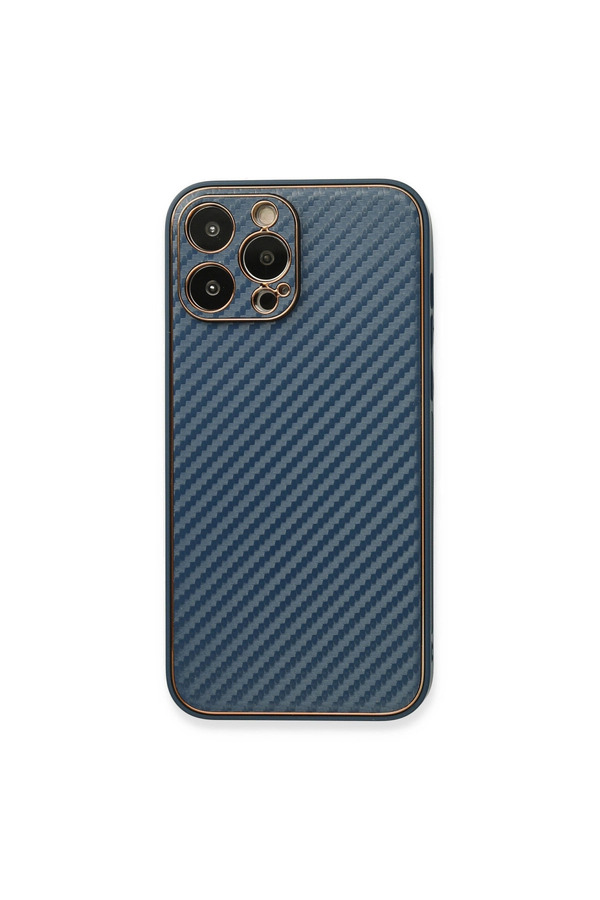 Evimdeyokyok Apple İphone 13 Pro Kılıf Coco Karbon Silikon - Mavi
