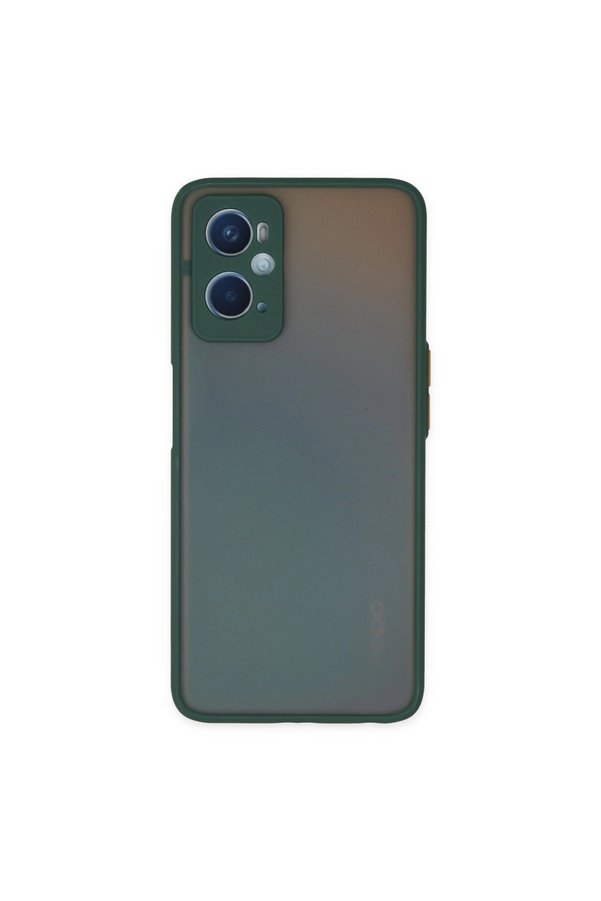 Evimdeyokyok Oppo A96 Kılıf Montreal Silikon Kapak - Yeşil