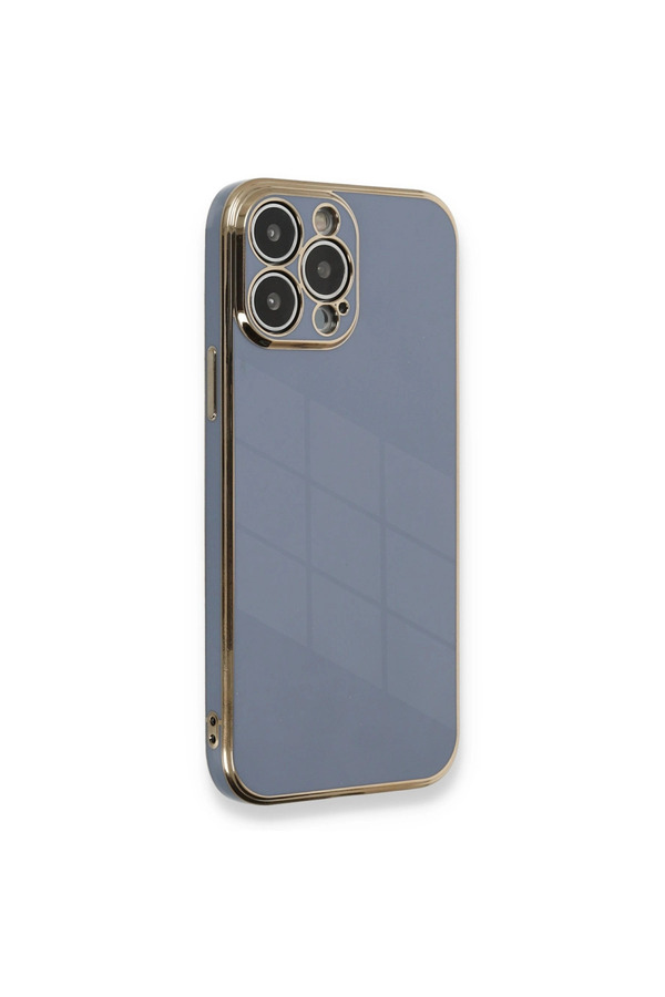 Evimdeyokyok Apple İphone 13 Pro Kılıf Volet Silikon - Mavi