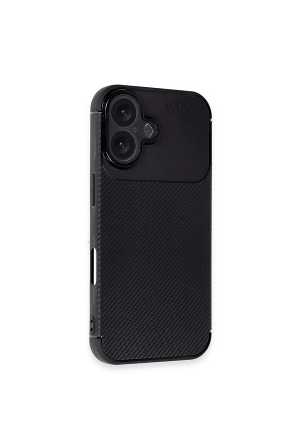 Evimdeyokyok Apple İphone 16 Plus Kılıf Auto Focus Karbon Kapak - Siyah
