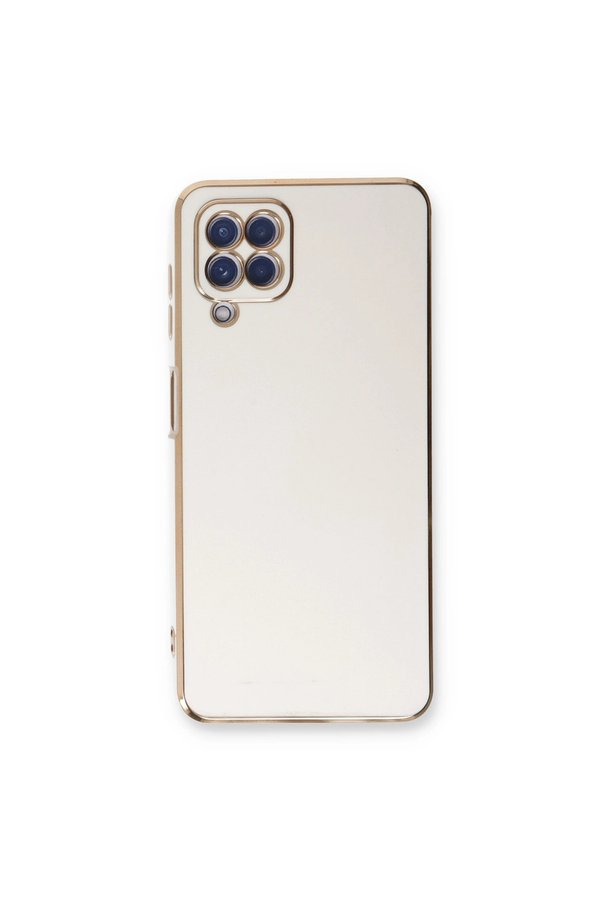 Evimdeyokyok Samsung Galaxy A22 Kılıf Volet Silikon - Beyaz
