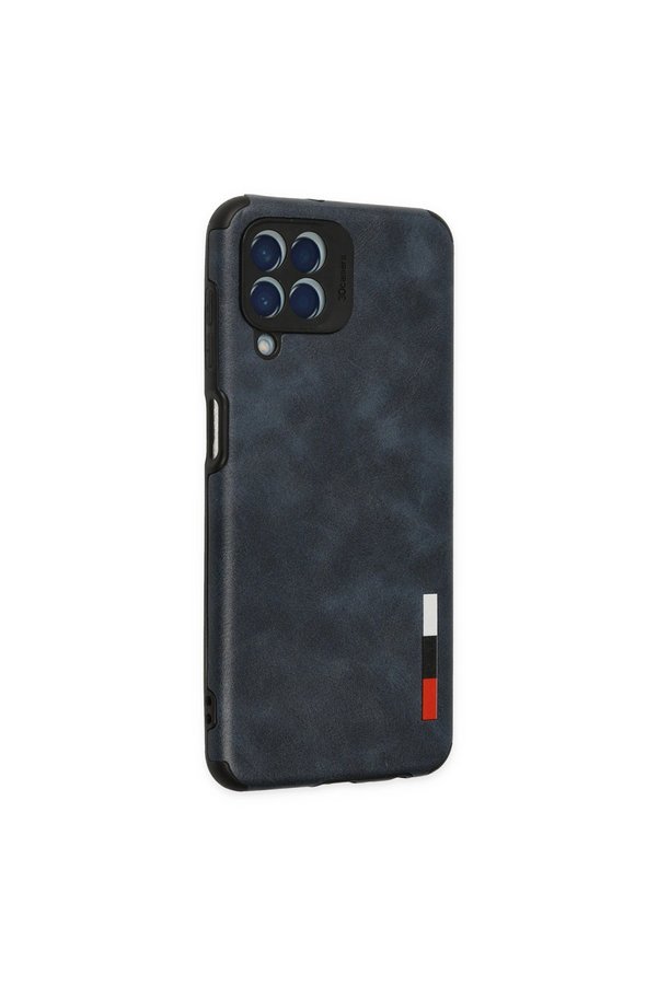 Evimdeyokyok Samsung Galaxy M33 Kılıf Loop Deri Silikon - Lacivert