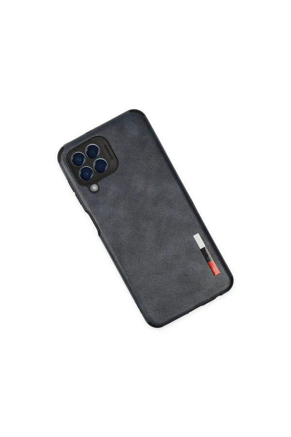 Evimdeyokyok Samsung Galaxy M33 Kılıf Loop Deri Silikon - Lacivert