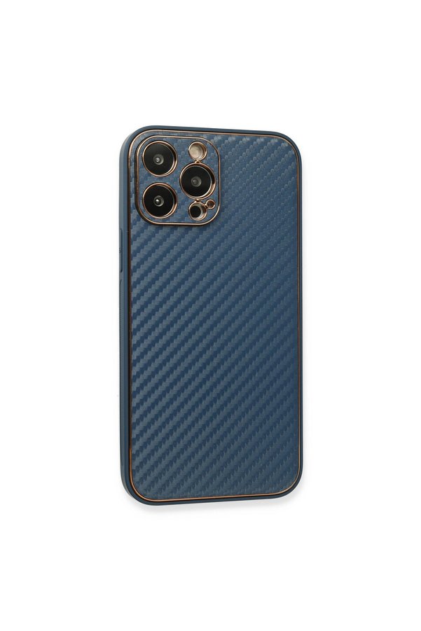 Evimdeyokyok Apple İphone 13 Pro Max Kılıf Coco Karbon Silikon - Mavi