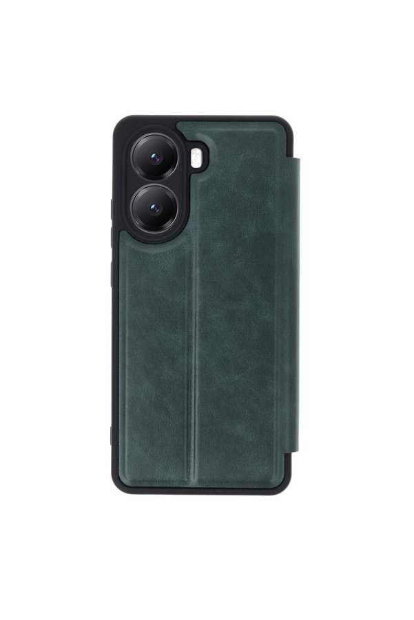 Evi̇mdeyokyok Xi̇aomi̇ Poco X7 Pro Kılıf Fli̇p Cover - Koyu Yeşi̇l