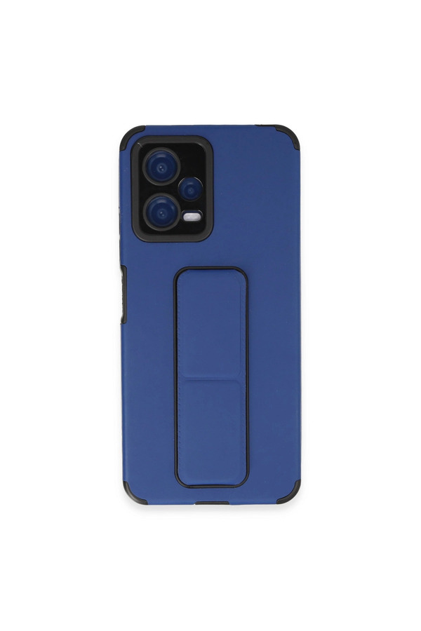 Evimdeyokyok Xiaomi Poco X5 5G Kılıf Mega Standlı Silikon - Mavi