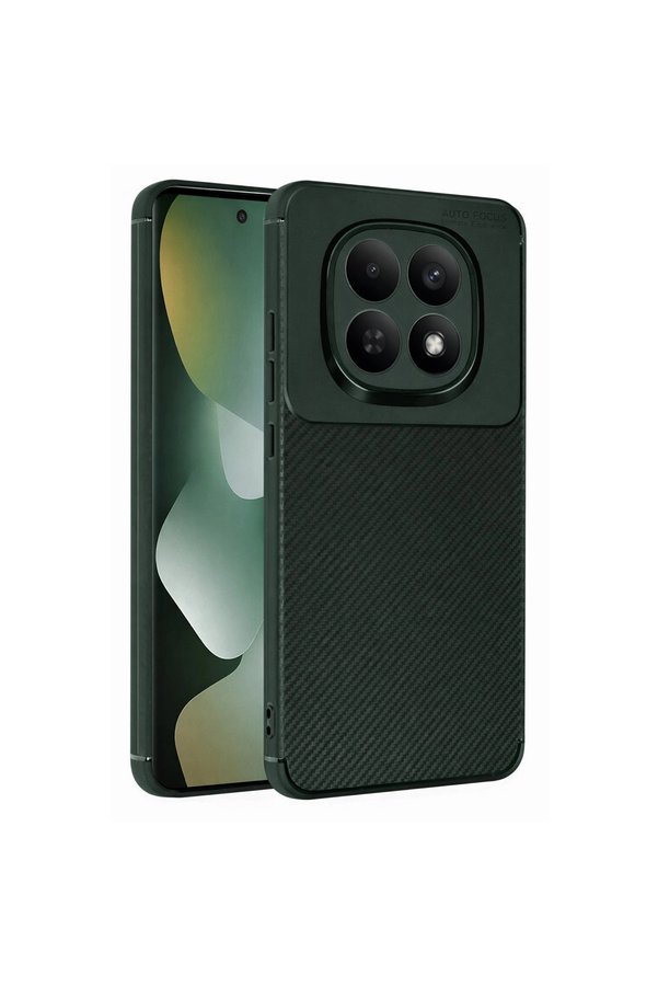 Evimdeyokyok Xiaomi Redmi Note 15 Pro 5G Auto Focus Karbon Kapak - Koyu Yeşil