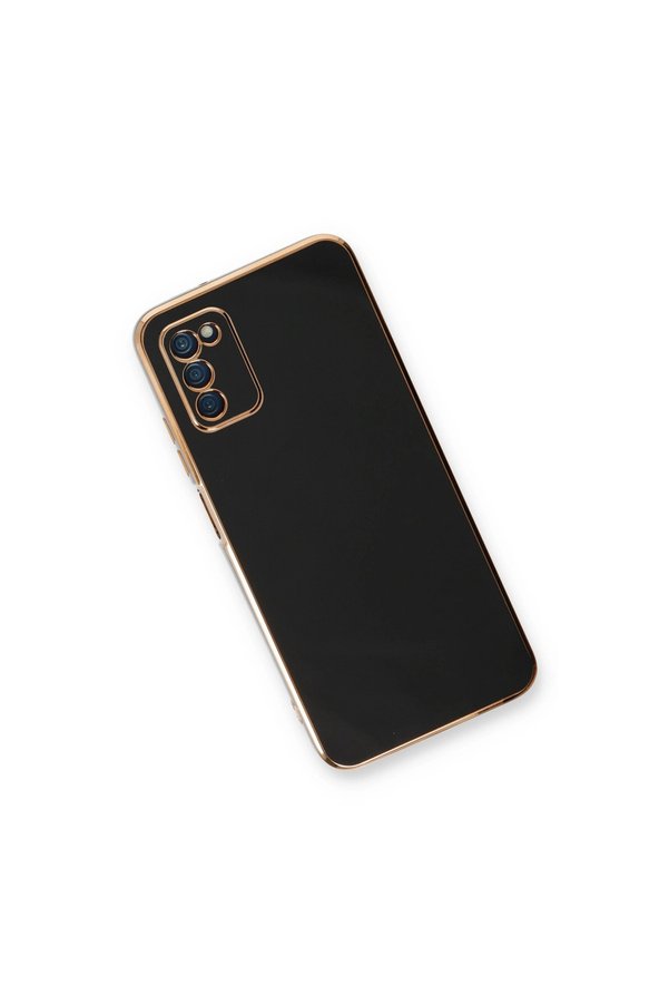 Evimdeyokyok Samsung Galaxy A03S Kılıf Volet Silikon - Siyah