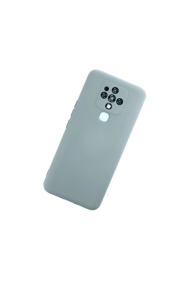 Evi̇mdeyokyok Tecno Camon 16 Kılıf Nano İçi̇ Kadi̇fe Si̇li̇kon - Buz Mavi̇si̇