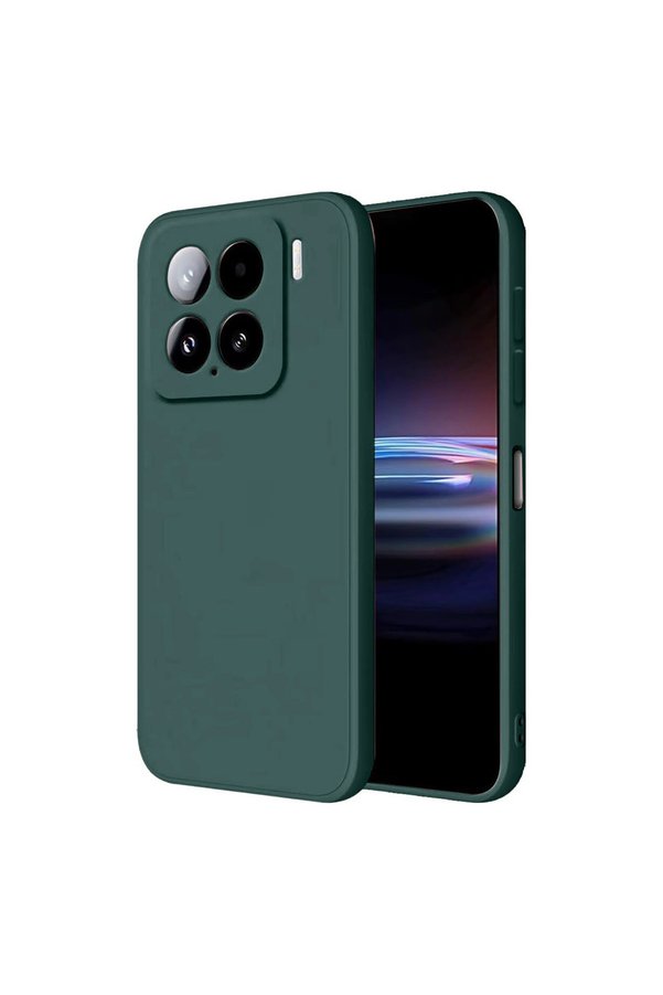 Evimdeyokyok Xiaomi Mi 15 Pro Kılıf Nano İçi Kadife Silikon - Koyu Yeşil