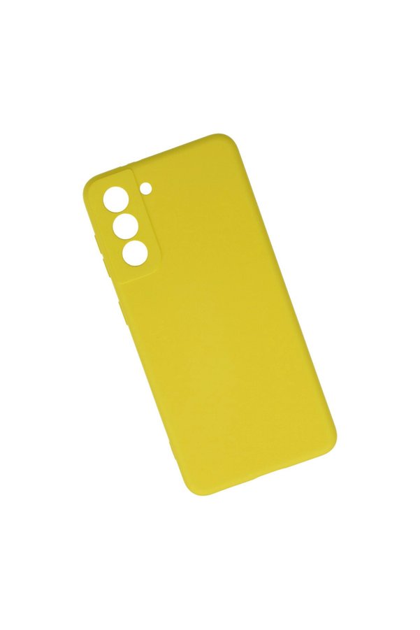 Evimdeyokyok Samsung Galaxy S21 Kılıf Nano İçi Kadife Silikon - Sarı
