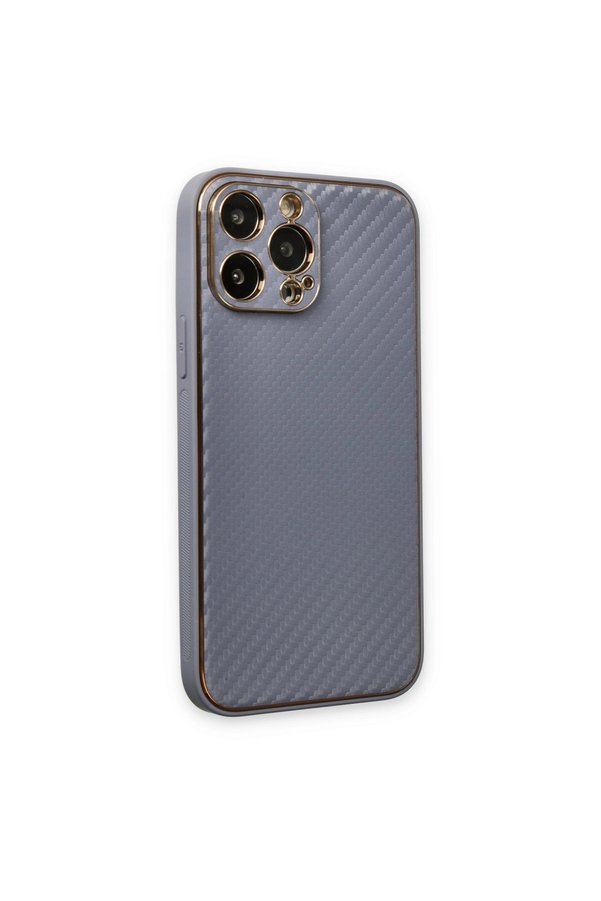 Evimdeyokyok Apple İphone 13 Pro Max Kılıf Coco Karbon Silikon - Gri