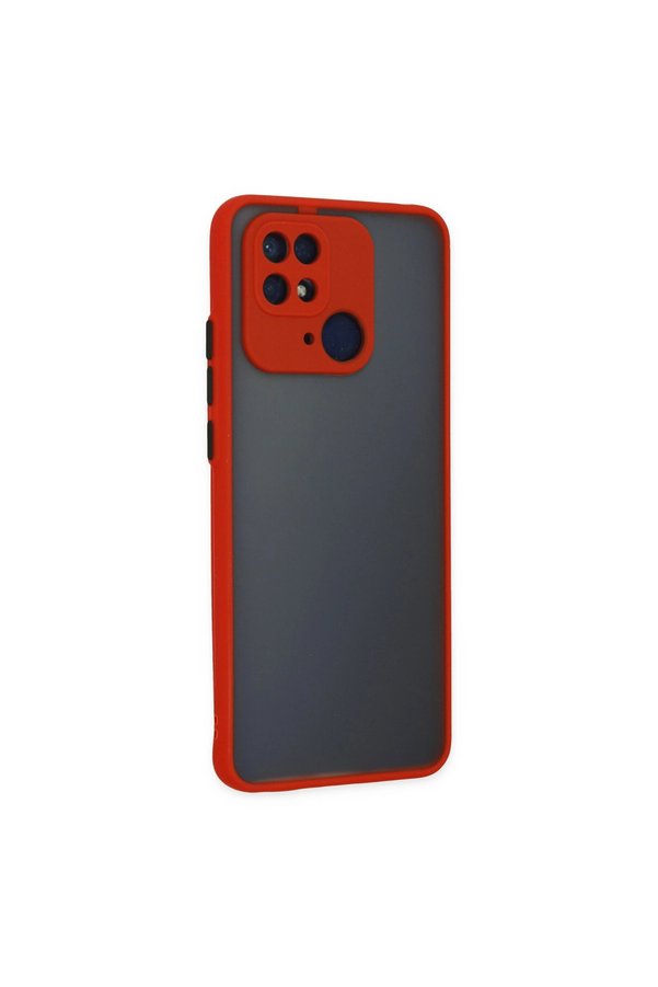 Evimdeyokyok Xiaomi Redmi 10C Kılıf Montreal Silikon Kapak - Kırmızı