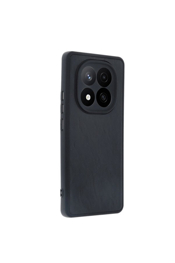 Evimdeyokyok Xiaomi Redmi Note 14 Pro 5G Kılıf Aras Deri Kapak - Siyah