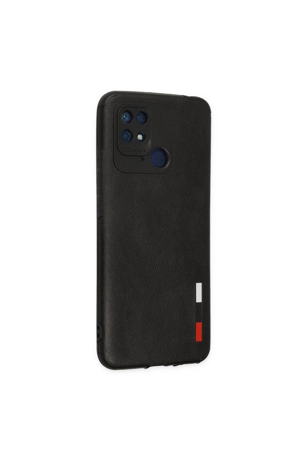 Evimdeyokyok Xiaomi Redmi 10C Kılıf Loop Deri Silikon - Siyah