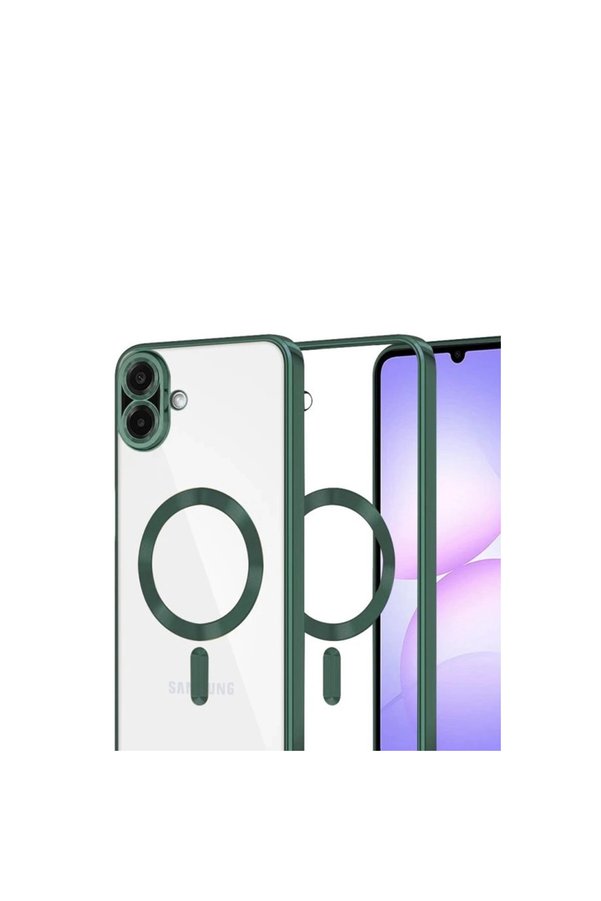 Evi̇mdeyokyok Samsung Galaxy A07 4G Kross Magneti̇csafe Kapak - Koyu Yeşi̇l