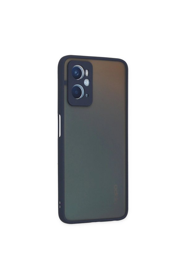 Evimdeyokyok Oppo A96 Kılıf Montreal Silikon Kapak - Lacivert