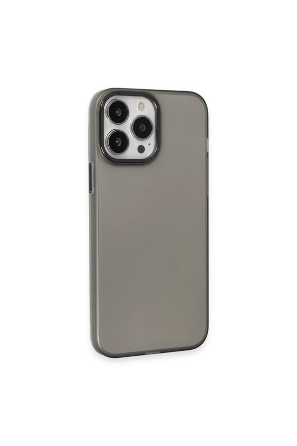 Evimdeyokyok Apple İphone 15 Pro Kılıf Modos Metal Kapak - Siyah