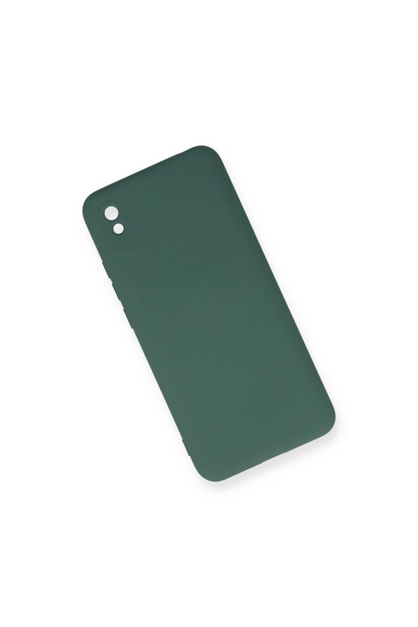 Evimdeyokyok Xiaomi Redmi 9A Kılıf Nano İçi Kadife Silikon - Koyu Yeşil