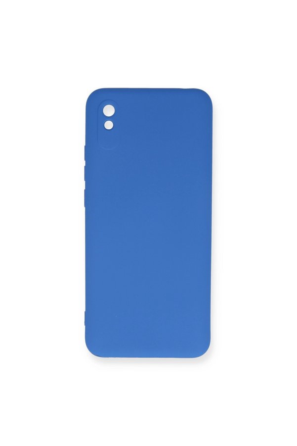 Evimdeyokyok Xiaomi Redmi 9A Kılıf Nano İçi Kadife Silikon - Mavi