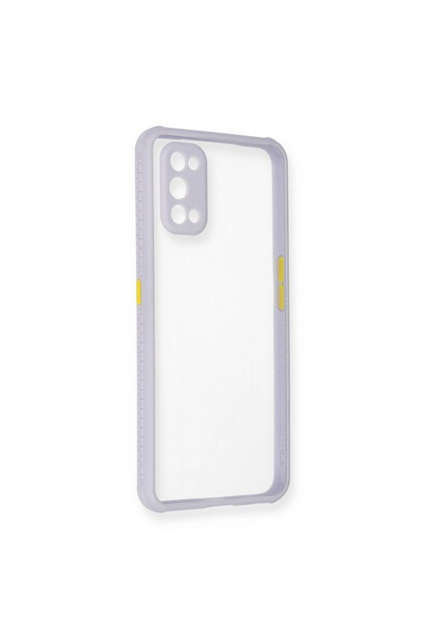 Evimdeyokyok Realme 7 Pro Kılıf Miami Şeffaf Silikon - Lila