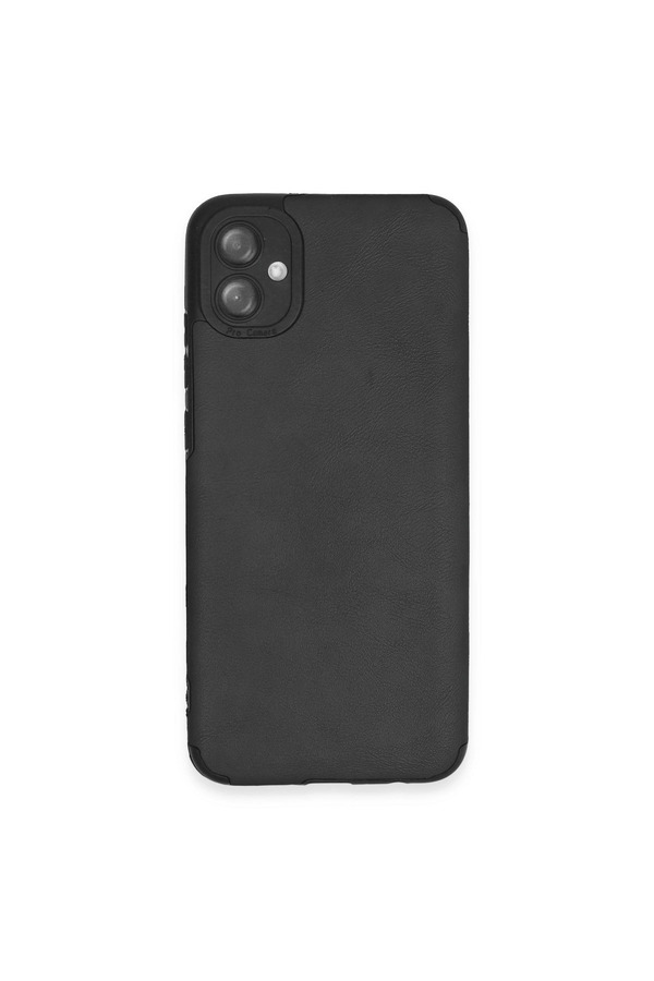 Evimdeyokyok Samsung Galaxy A04E Kılıf Loop Deri Silikon - Siyah