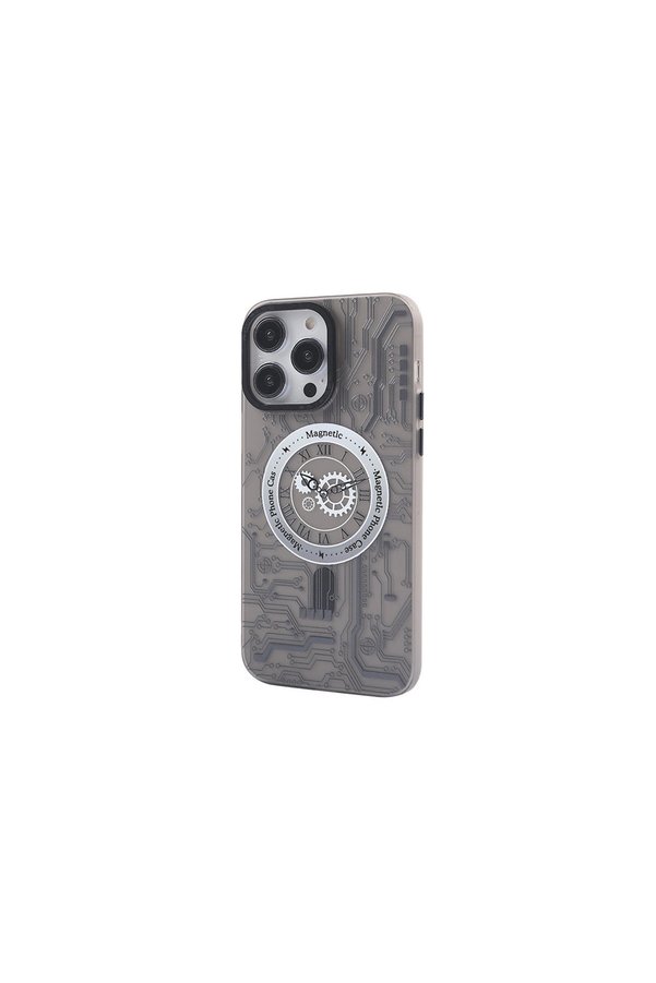 Evi̇mdeyokyok Apple İphone 14 Pro Max Kılıf Apollo Magneti̇csafe Desenli̇ Kapak - Apollo Si̇yah - 1