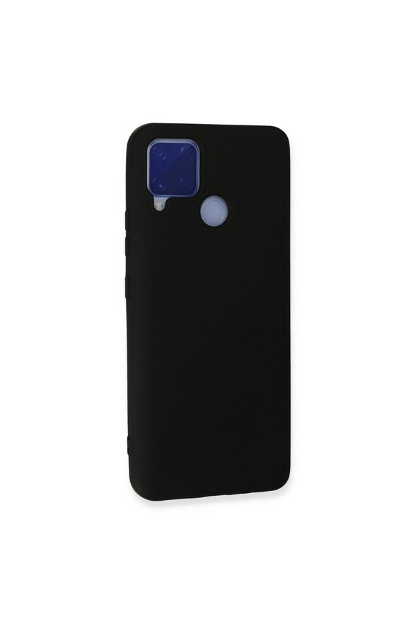 Evi̇mdeyokyok Realme C15 Kılıf Nano İçi̇ Kadi̇fe Si̇li̇kon - Si̇yah