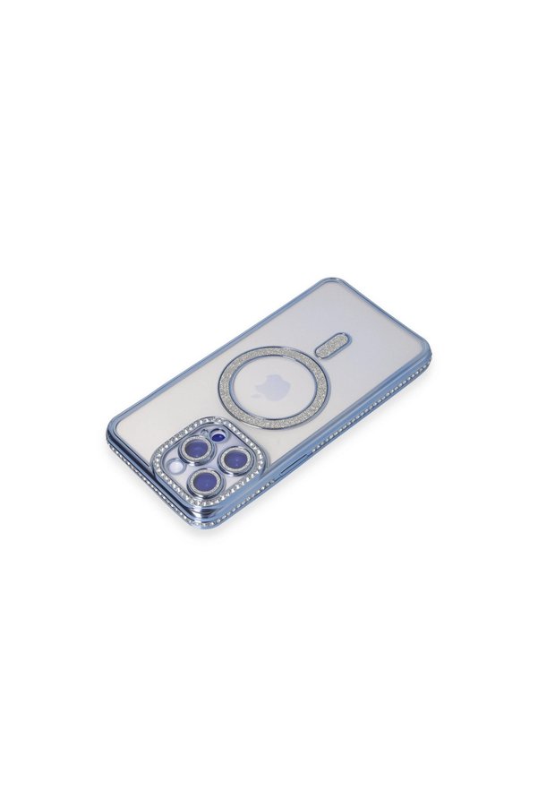 Evi̇mdeyokyok Apple İphone 15 Pro Max Kılıf Joke Si̇mli̇ Magneti̇csafe Kılıf - Mavi̇