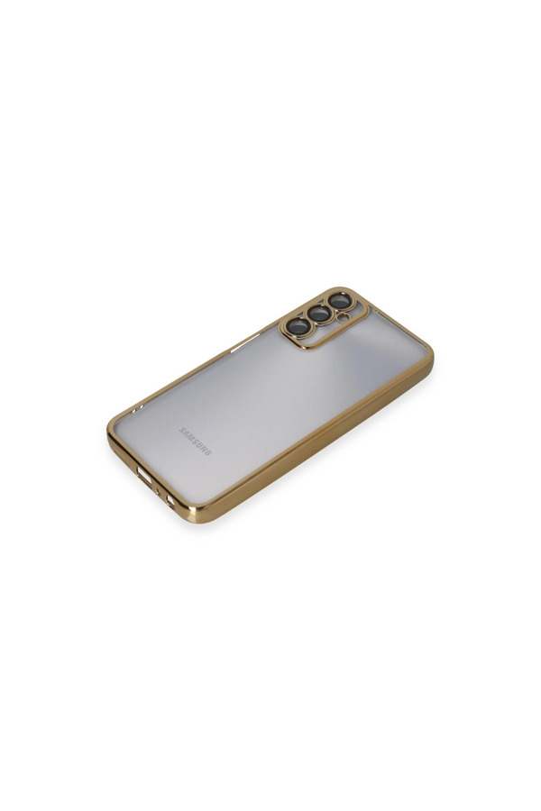 Evi̇mdeyokyok Samsung Galaxy A05S Kılıf Razer Lensli̇ Si̇li̇kon - Gold