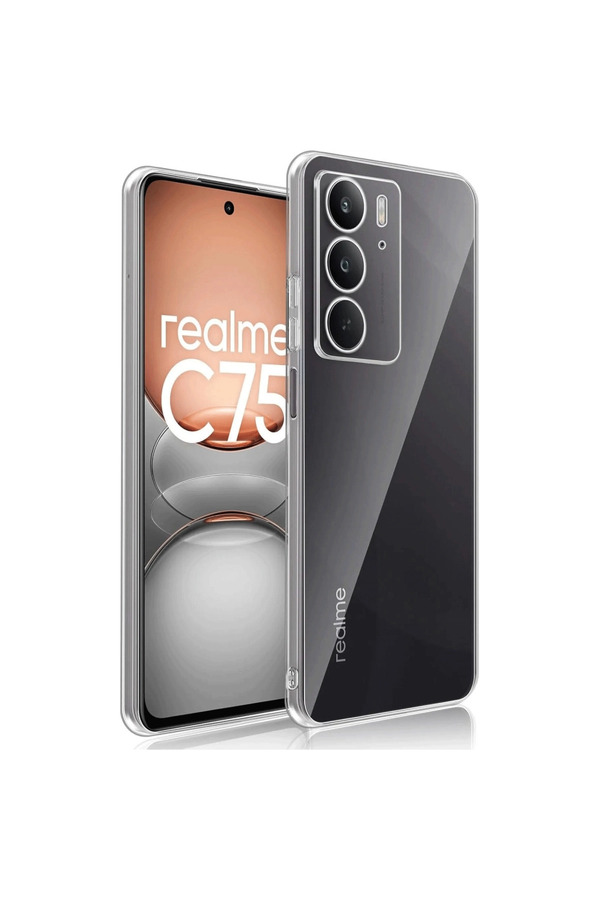 Evimdeyokyok Realme C75 Kılıf Lüx Şeffaf Silikon