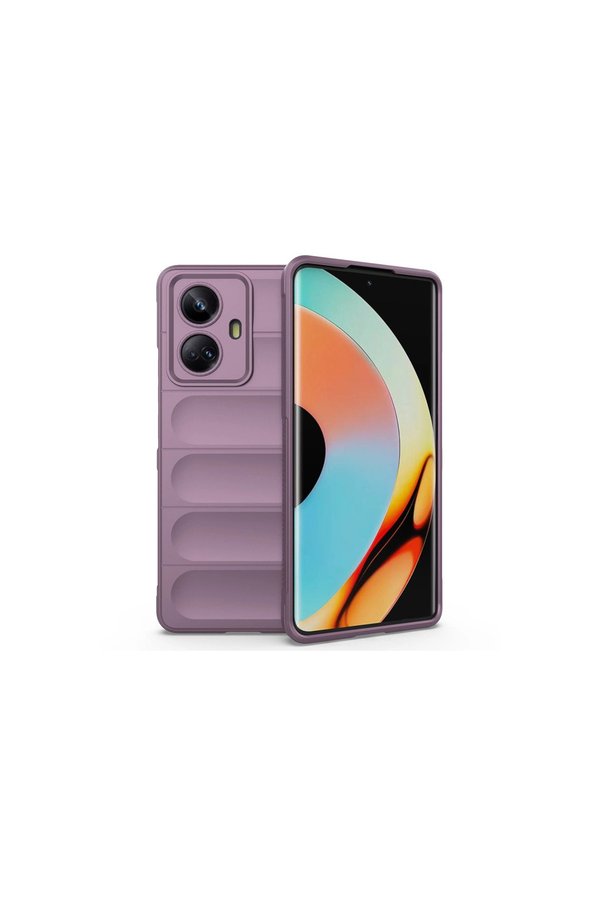Evimdeyokyok Realme 10 Pro 5G Kılıf Optimum Silikon - Mor