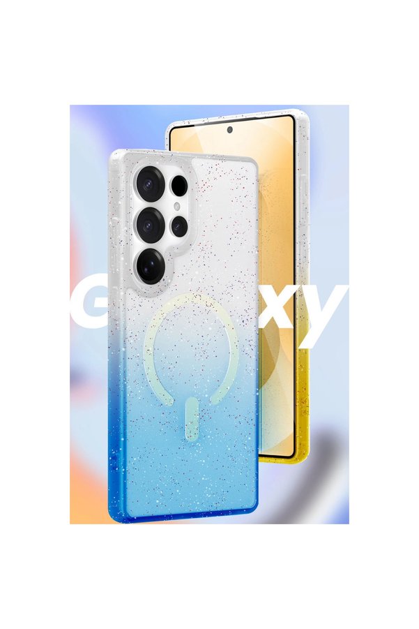 Evi̇mdeyokyok Samsung Galaxy S25 Plus Pummel Shi̇ny Magsafe Kapak - Gold