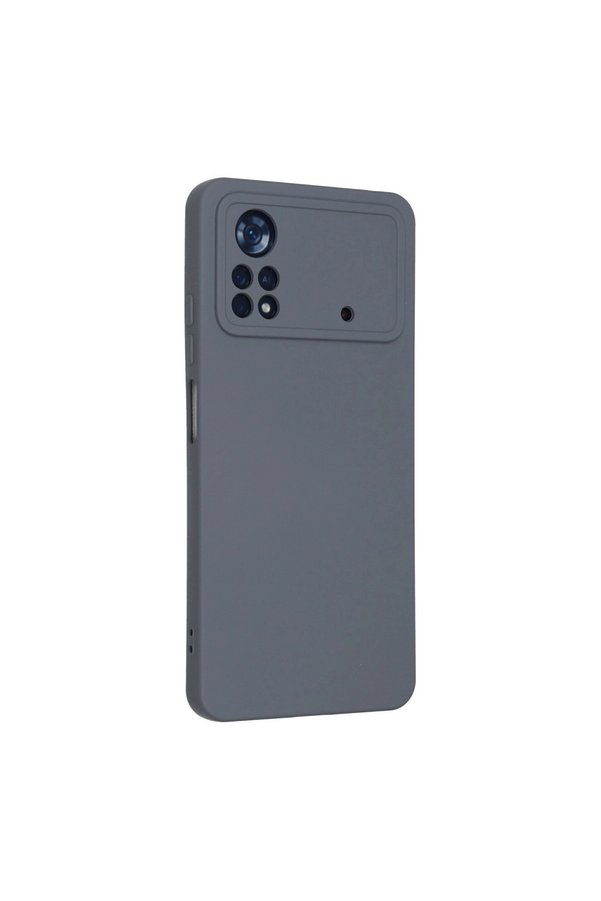 Evimdeyokyok Xiaomi Poco X4 Pro 5G Kılıf Nano İçi Kadife Silikon - Gri