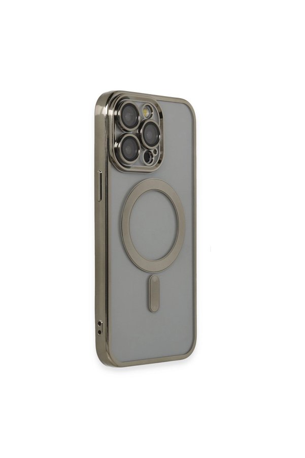 Evi̇mdeyokyok Apple İphone 14 Pro Max Kılıf Kross Magneti̇csafe Kapak - Ti̇tan Gri̇
