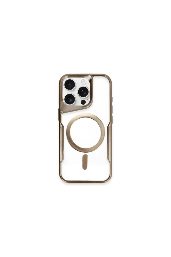 Evimdeyokyok Apple İphone 15 Pro Max Kılıf Boyi Magsafe Silikon Kapak - Kahverengi