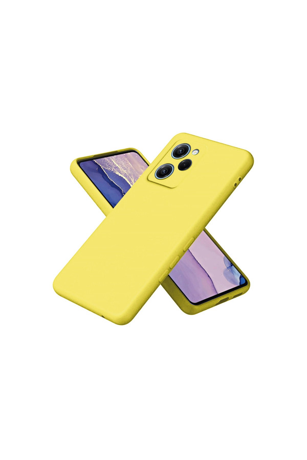 Evimdeyokyok Xiaomi Poco X5 Pro 5G Nano İçi Kadife Silikon - Sarı